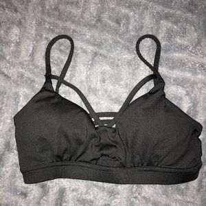 Forever21 Black Caged Sports Bralette